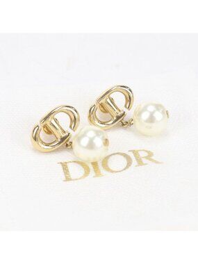 Dior Earrings Metal Gold